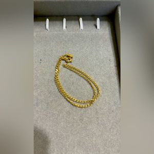18K Saudi Gold Anklet